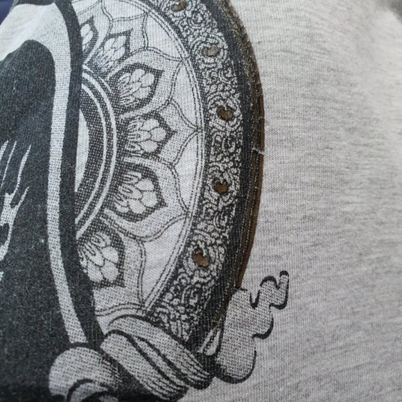 USA Print Graphic Grey T-shirt Size S - Picture 14 of 14